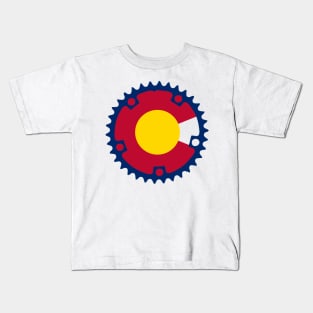 Chainring Colorado Flag Kids T-Shirt